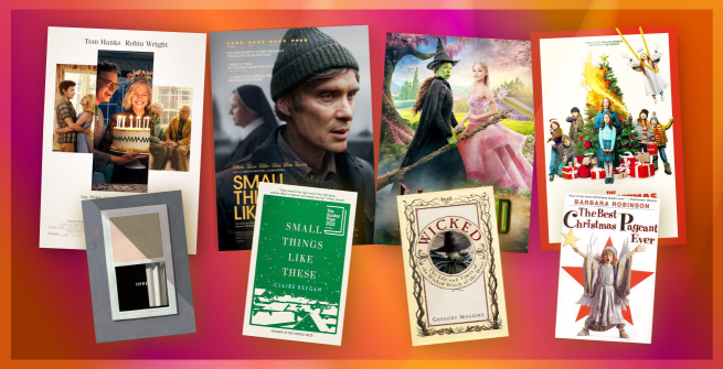 Collage of films adapted from books