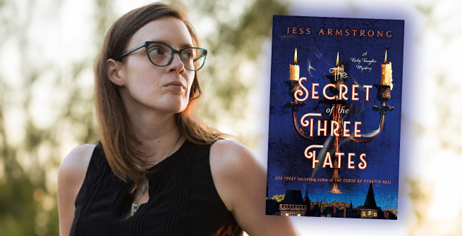 Author Jess Armstrong and her latest novel, The Secret of the Three Fates