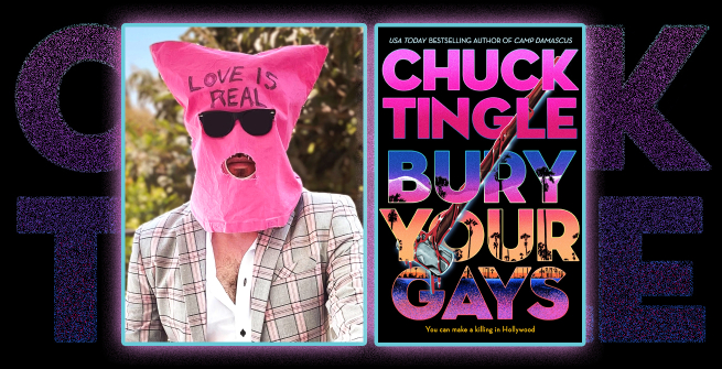 Chunck Tingle and his book cover Bury Your Gays