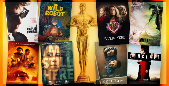 Collage of films nominated for an Academy Award