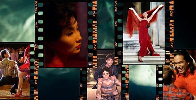 five movie poster stills