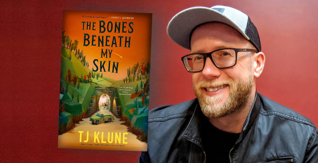 Author T.J. Klune and his latest novel, The Bones Beneath My Skin