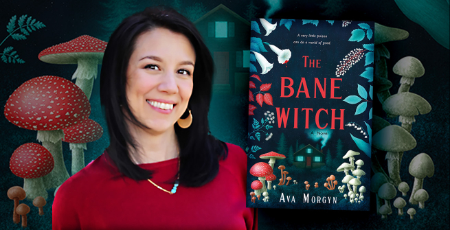 Author Ava Morgyn and her latest novel, The Bane Witch
