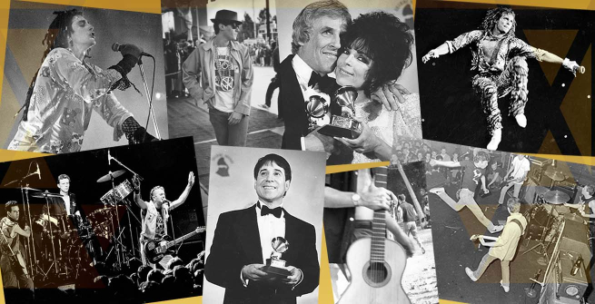 Collage of Jewish musicians. Photos from tessa.lapl.org