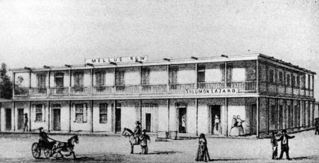 Map of Bell’s Row, from the Western States Jewish History Archives.