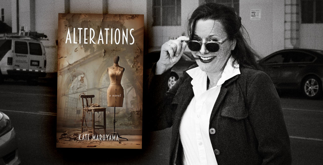 Author Kate Maruyama and her latest novel, Alterations