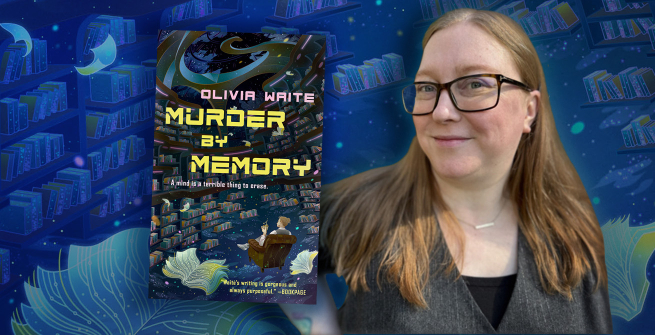 Author Olivia Waite and her latest novella, Murder By Memory