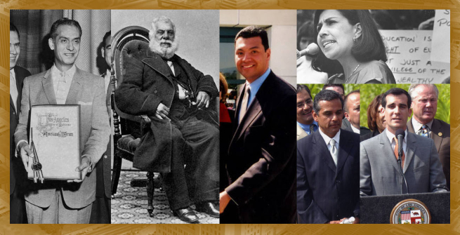 Collage of Hispanic American and Latinx leadership in Los Angeles