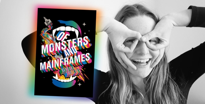Author Kathleen Kaufman and her latest novel, Of Monsters and Mainframes