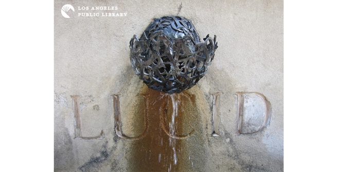  The Cheltenham Alphabet Spout, designed by Jud Fine, which graces LUCID, the middle of three ponds in Spine.