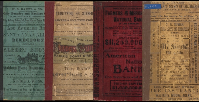 4 covers of old city directories