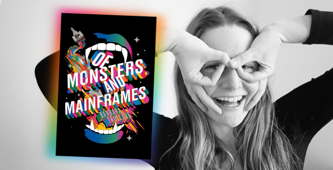 Author Kathleen Kaufman and her latest novel, Of Monsters and Mainframes