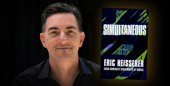 Author Eric Heisserer and his debut novel, Simultaneous