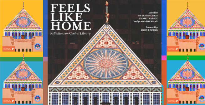 Graphic with Feels Like Home book cover