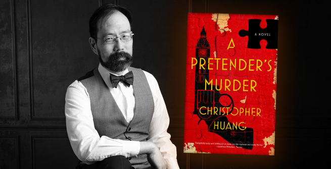 Author Christopher Huang and his latest book, A Pretender’s Murder