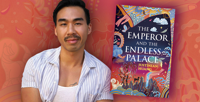 Author Justinian Huang and his debut novel, The Emperor and the Endless Palace