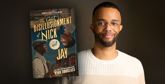 Photo credit of author: Chase Anderson Author Ryan Douglass and his latest novel, The Great Disillusionment of Nick and Jay