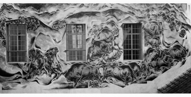 Bison Hunt mural by Charles Kassler Jr