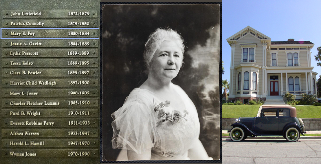 Mary Foy and her house on Carroll Street