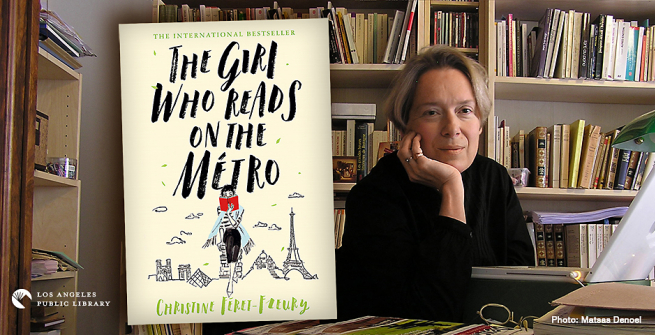 Author Christine Feret-Fleury and her latest novel, The Girls Who Reads on the Metro