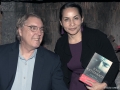 author John Katzenbach with librarian Ana Campos