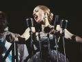 "Bob Gunton and Patti LuPone as Juan and Eva Peron singing "Don't Cry For Me, Argentina" in a scene from the Broadway production of the musical "Evita." 