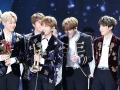 BTS receiving a Donsang award at the 31st Golden Disk Awards in Seoul in 2017.