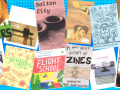 Collage of zines