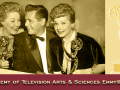 Pictured from left, are Vivian Vance, co-star, holding her Emmy for Best Supporting Actress, Desi Arnaz and Lucille Ball holding the Best Situation Comedy Emmy
