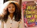 Author Saraciea J. Fennell and her latest book, Wild Tongues Can't Be Tamed. Photo credit: Viscose Illusion Author Saraciea J. Fennell and her latest book, Wild Tongues Can't Be Tamed