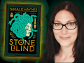 Author Natalie Haynes and her latest novel, Stone Blind