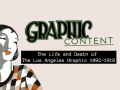 Graphic content logo with 1920s flapper