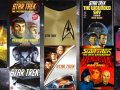 Collage of some Star Trek books and movies