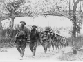 Photo by U.S. Army Signal Corps from Library of Congress [U.S. Army Infantry troops, African American unit, marching northwest of Verdun, France, in World War I]