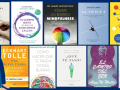 Collage of selected books on mental health