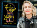 Photo: Alice Xue Author Meg Shaffer and her latest novel, That Night in the Library