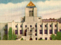 central library postcard from1920s