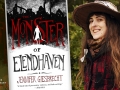 Jennifer Giesbrecht and her first book, The Monster of Elendhaven