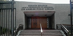 Exterior view of the Vernon Library