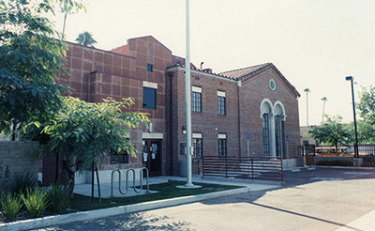 photo of library building exterior