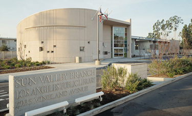 Exterior view of the Sun Valley Library