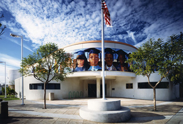Exterior view of the Watts Library