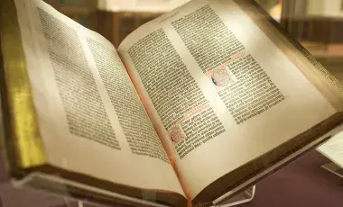 gutenberg bible open book