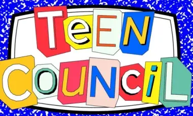 graphic text that reads teen council