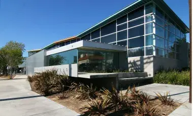 Street view of Sylmar Branch building