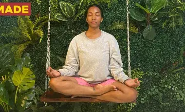 aija munns in a yoga pose