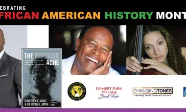 Photos of actor and author Courtney B. Vance, actor William Allen Young and cellist Adrienne Woods  