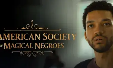 The protagonist is looking at us from the poster