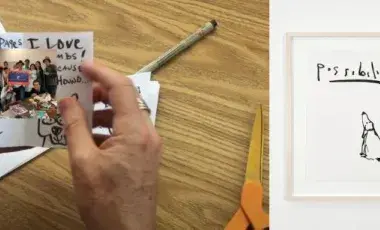 hand holding a handmade zine