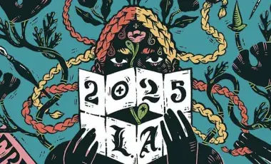 graphic illustration of person holding a zine